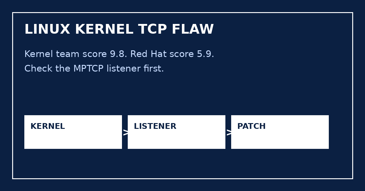Linux Kernel TCP Flaw Scores 9.8, With a Scoring Dispute